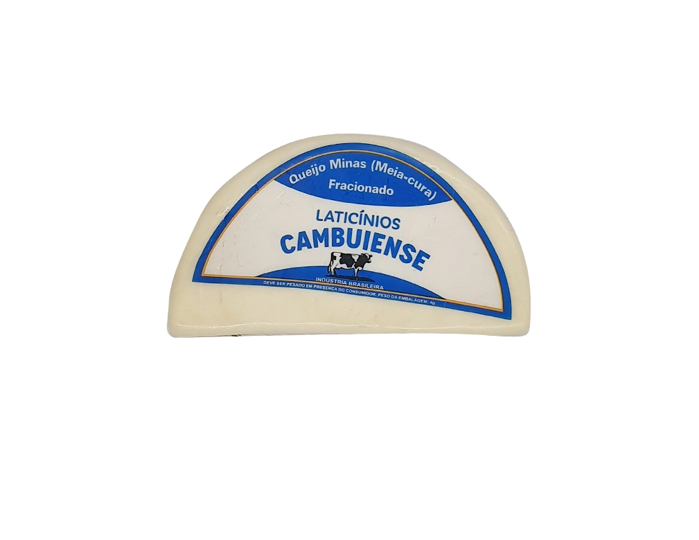 QUEIJO MINAS MEIA CURA CAMBUIENSE 600 G (CX 12 PÇ)